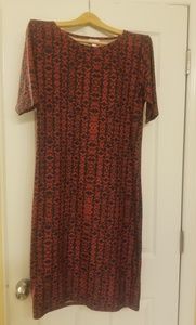 🌻3/$15 LuLaRoe Julia dress Size L